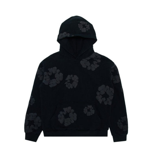 Denim Tears Cotton Wreath
Hooded Sweatshirt 'Black Monochrome